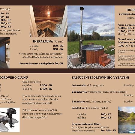 Apartmány Srub Výtoňka Lipno Přední Výtoň Esterno foto